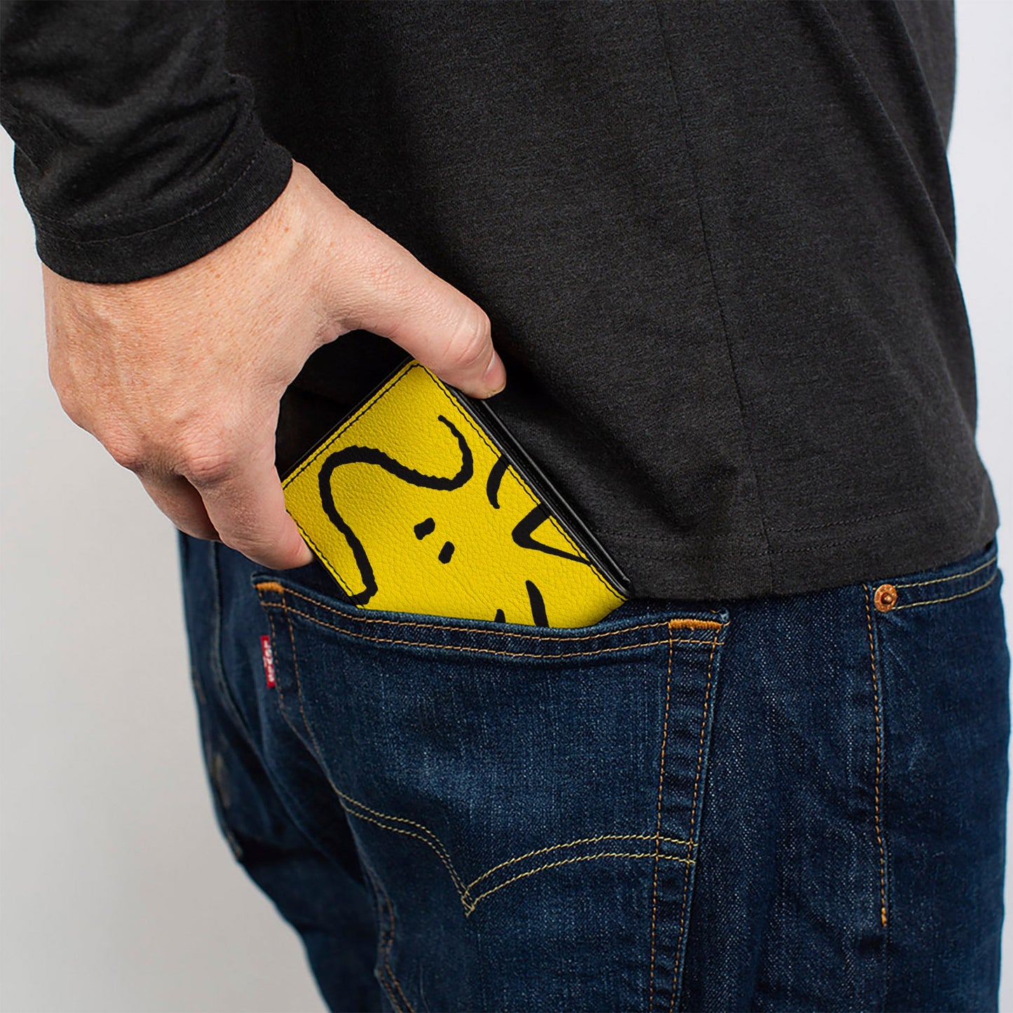 Woodstock Face Bi-Fold Wallet - Yellow/Black