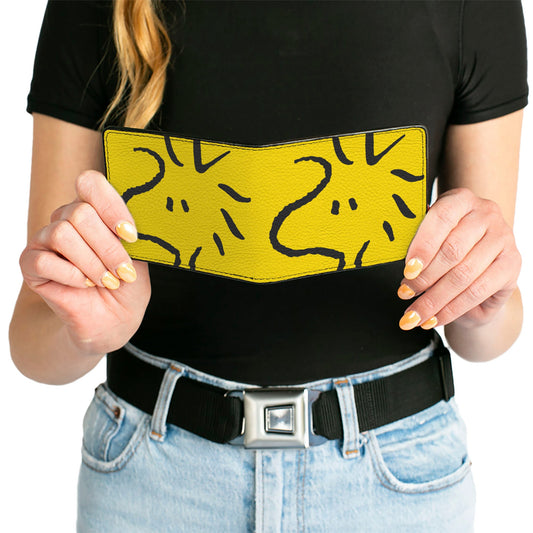 Woodstock Face Bi-Fold Wallet - Yellow/Black-5