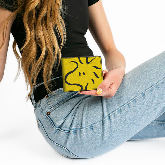 Woodstock Face Bi-Fold Wallet - Yellow/Black-6