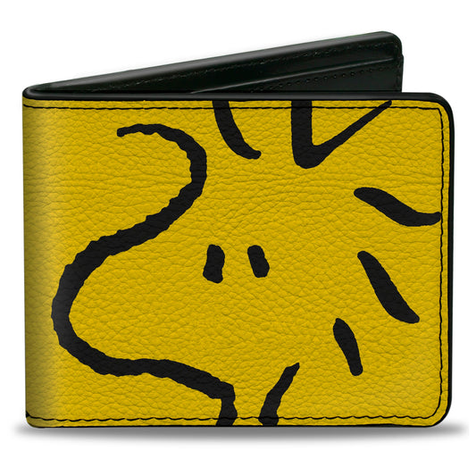 Woodstock Face Bi-Fold Wallet - Yellow/Black-0