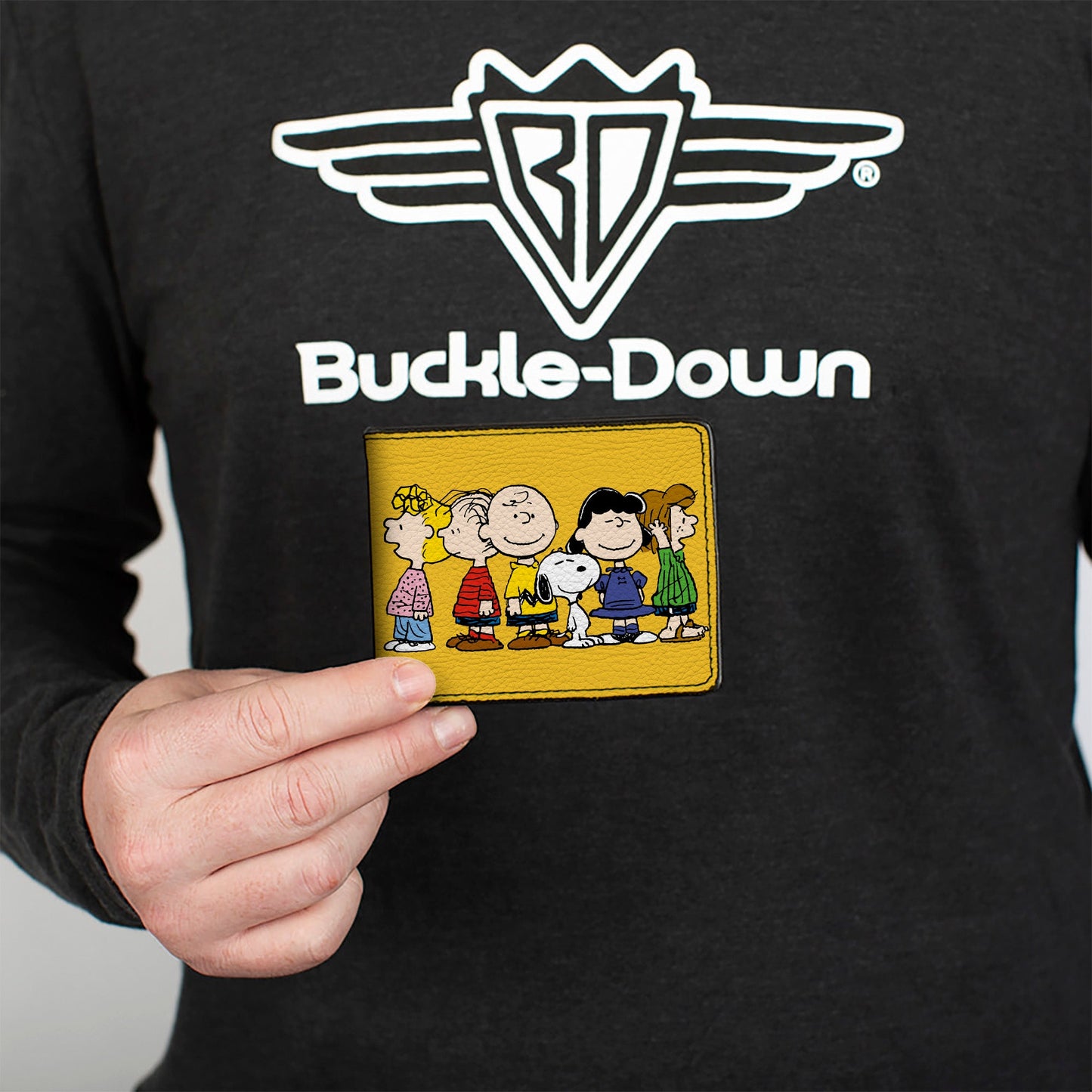 Peanuts Gang Golden Yellow Bi-Fold Wallet