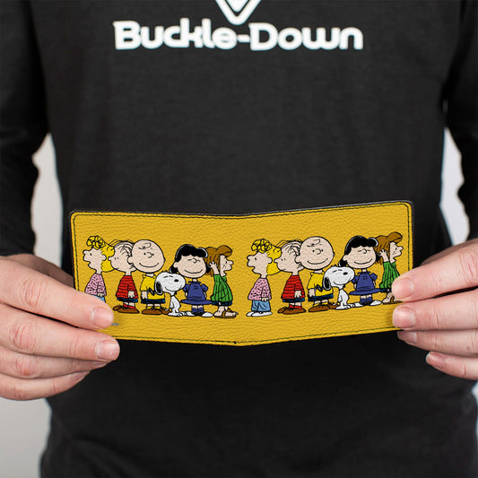 Peanuts Gang Golden Yellow Bi-Fold Wallet-3