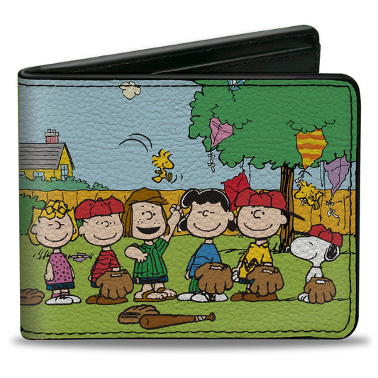 Peanuts Bi-Fold Wallet - Gang Backyard Baseball-0
