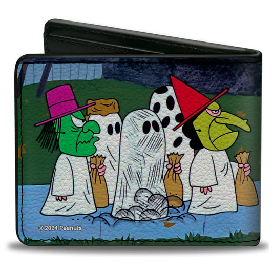 Bi-Fold Wallet - Peanuts Gang Halloween Trick or Treat Group Pose-1