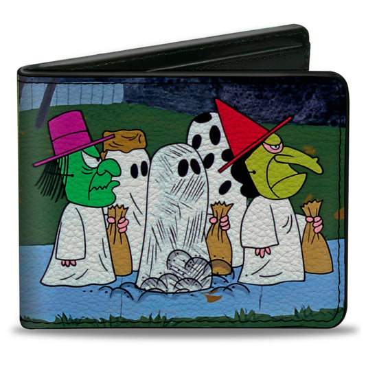 Bi-Fold Wallet - Peanuts Gang Halloween Trick or Treat Group Pose-0