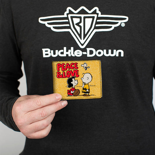 Peanuts Bi-Fold Wallet: Social Club Peace & Love | The Peanuts Store-2