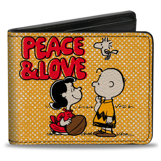 Peanuts Bi-Fold Wallet: Social Club Peace & Love | The Peanuts Store-0