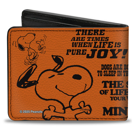 Snoopy Poses Bi-Fold Wallet - Durable Vegan Leather | The Peanuts Store-1