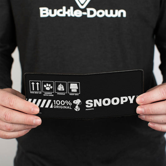 Snoopy Care Symbols Bi-Fold Wallet for Men-3