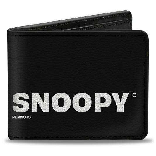 Snoopy Care Symbols Bi-Fold Wallet for Men-0