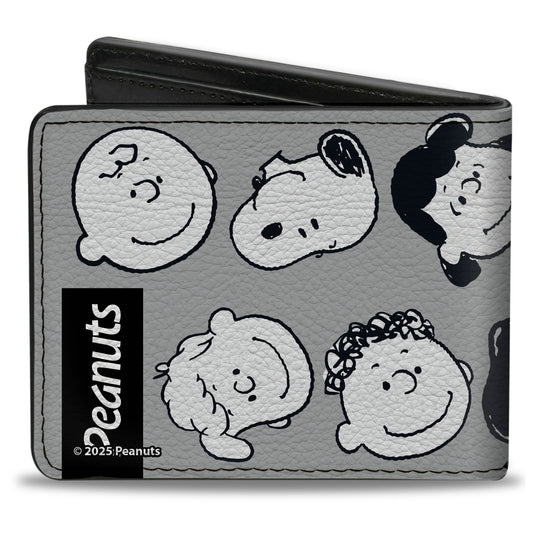 Peanuts Gang Bi-Fold Wallet with Ten Character Faces at The Peanuts Store-1