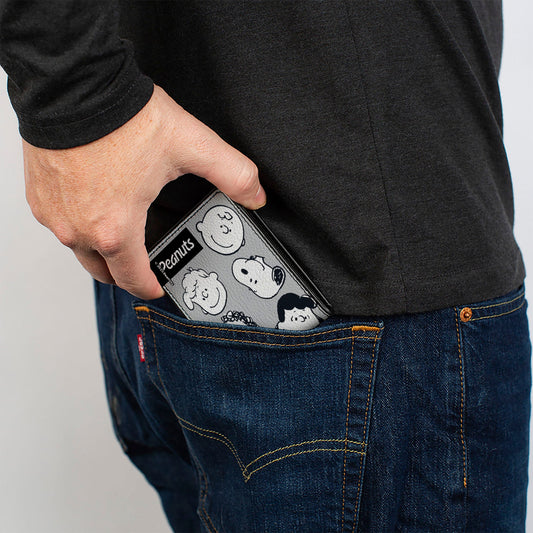 Peanuts Gang Bi-Fold Wallet with Ten Character Faces at The Peanuts Store-4