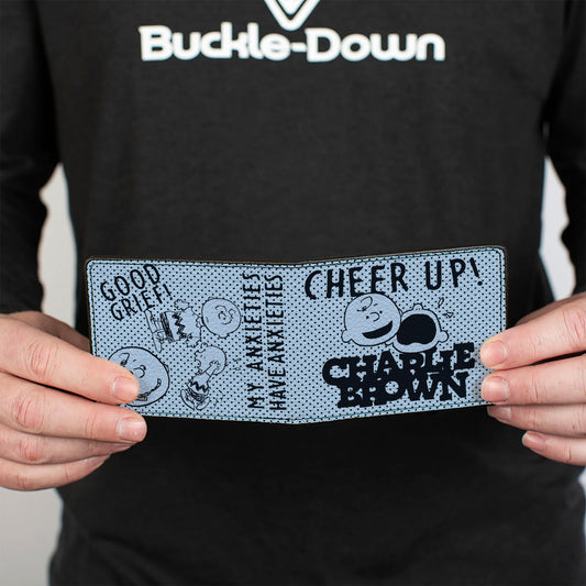 Charlie Brown Poses & Quotes Bi-Fold Wallet-3