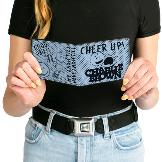 Charlie Brown Poses & Quotes Bi-Fold Wallet-5