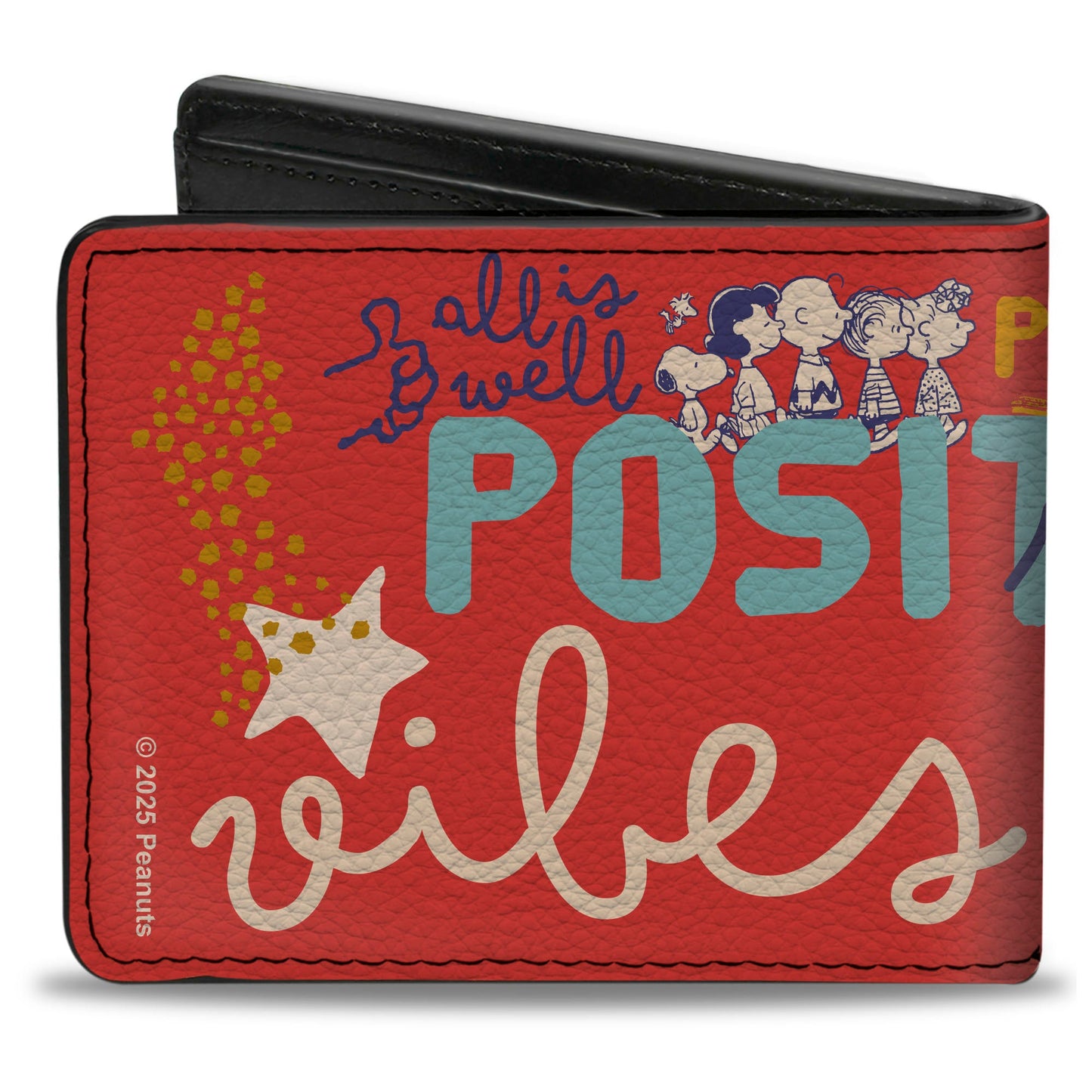 Peanuts Gang Bi-Fold Wallet - Positive Vibes Poses