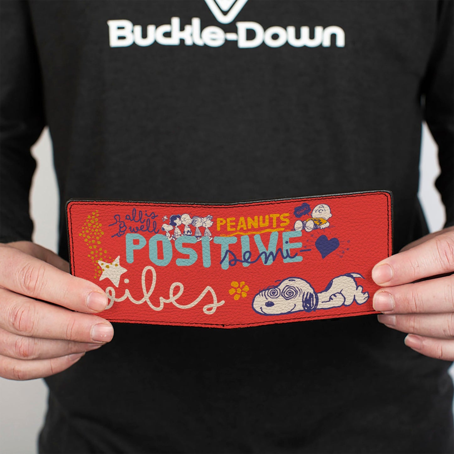 Peanuts Gang Bi-Fold Wallet - Positive Vibes Poses