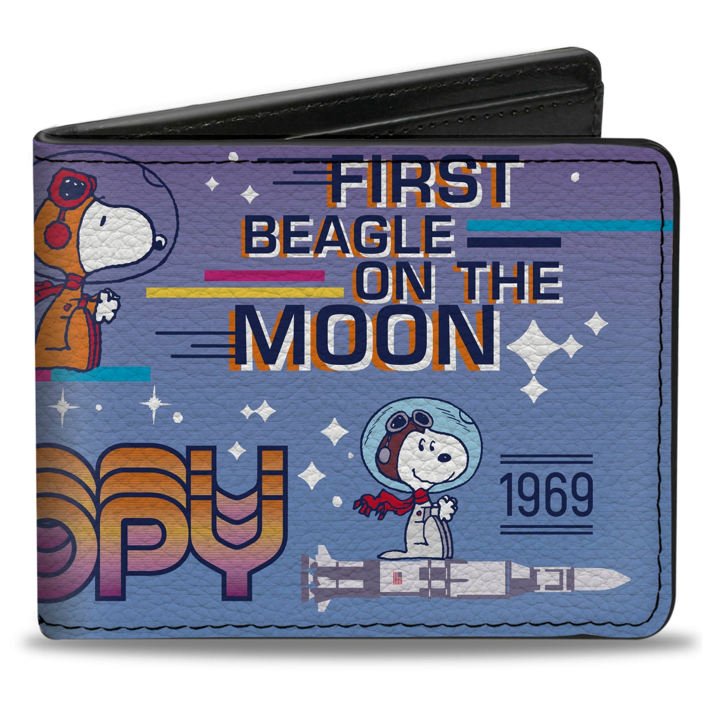 Peanuts Bi-Fold Wallet: Snoopy First Beagle On Moon