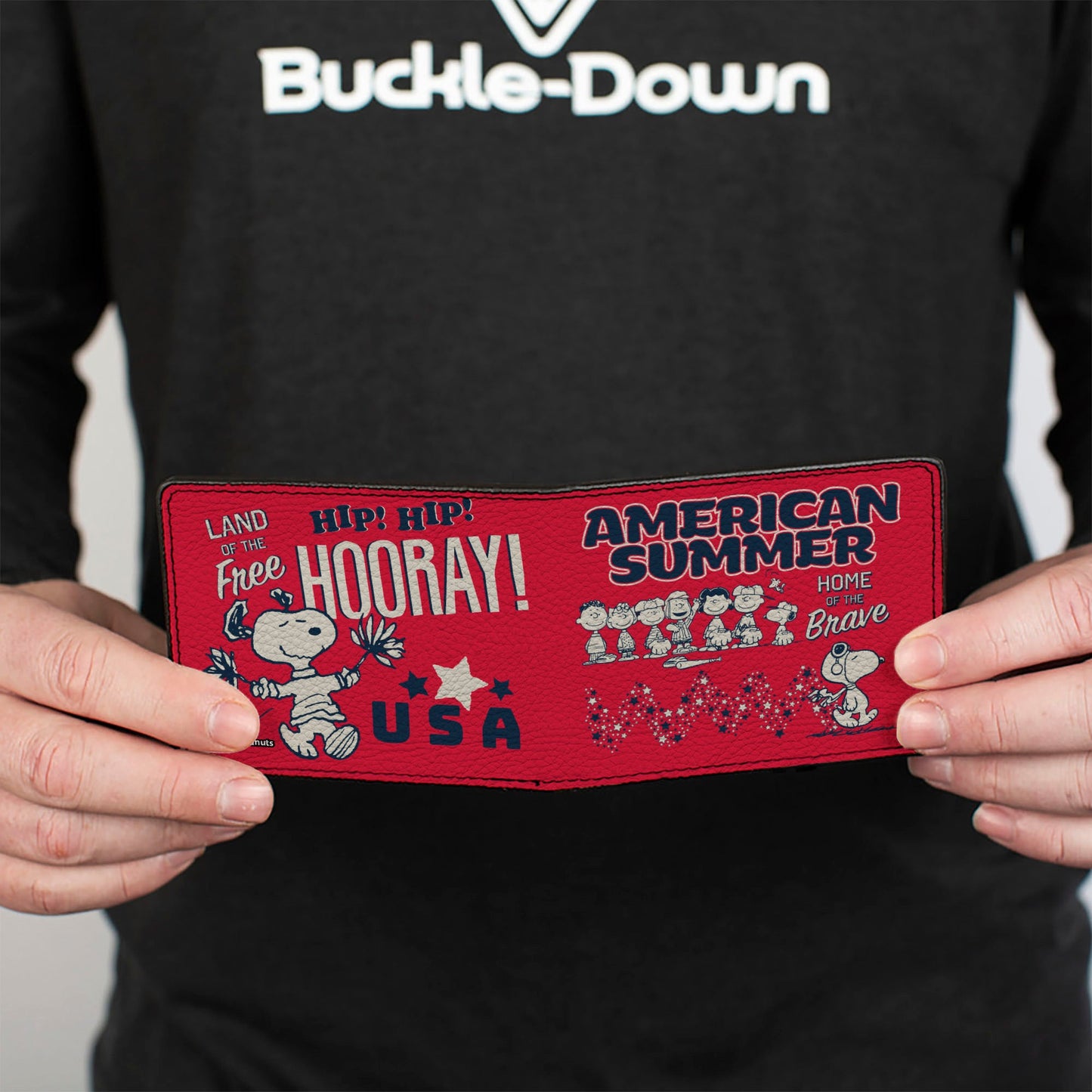 Peanuts Gang American Summer Poses Bi-Fold Wallet