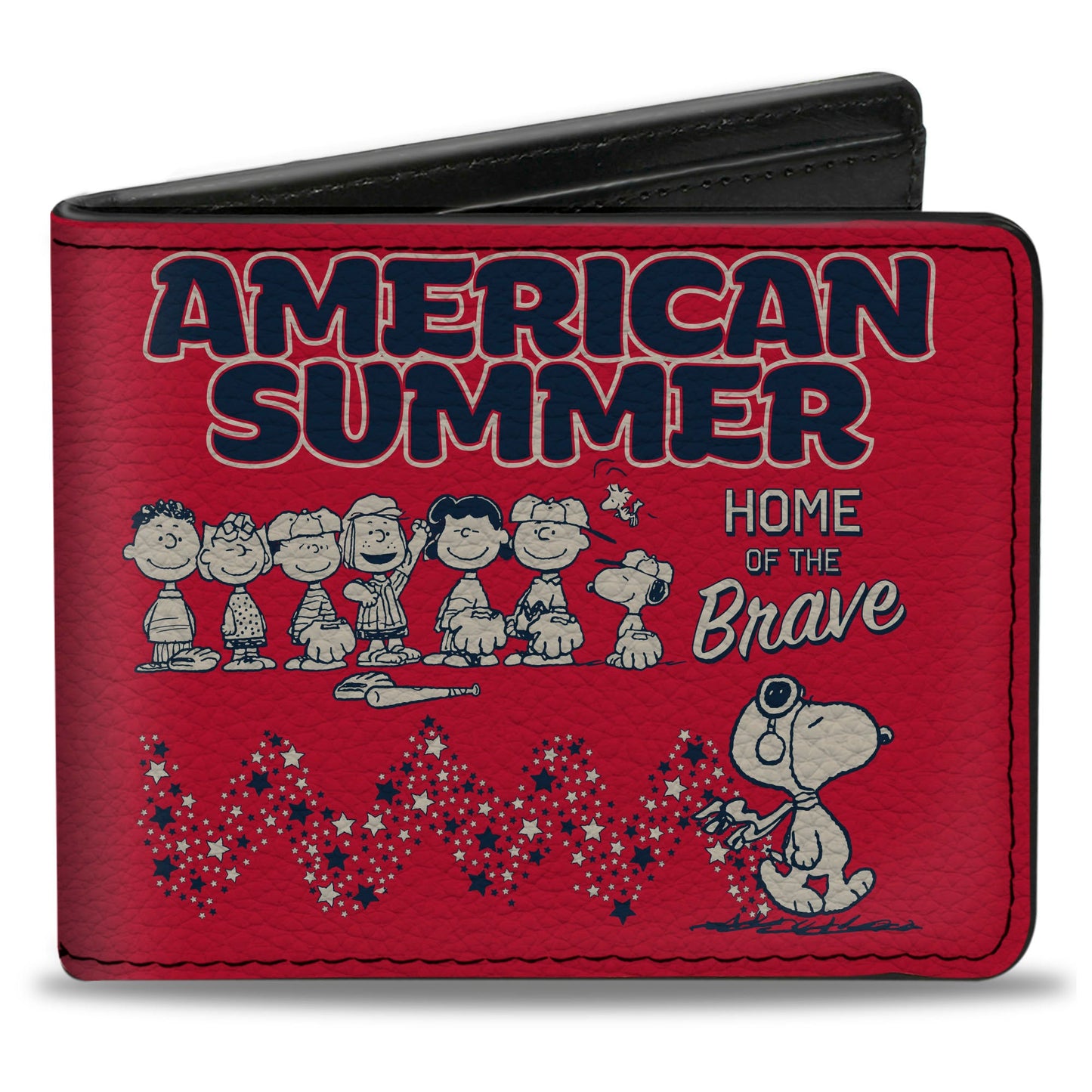 Peanuts Gang American Summer Poses Bi-Fold Wallet
