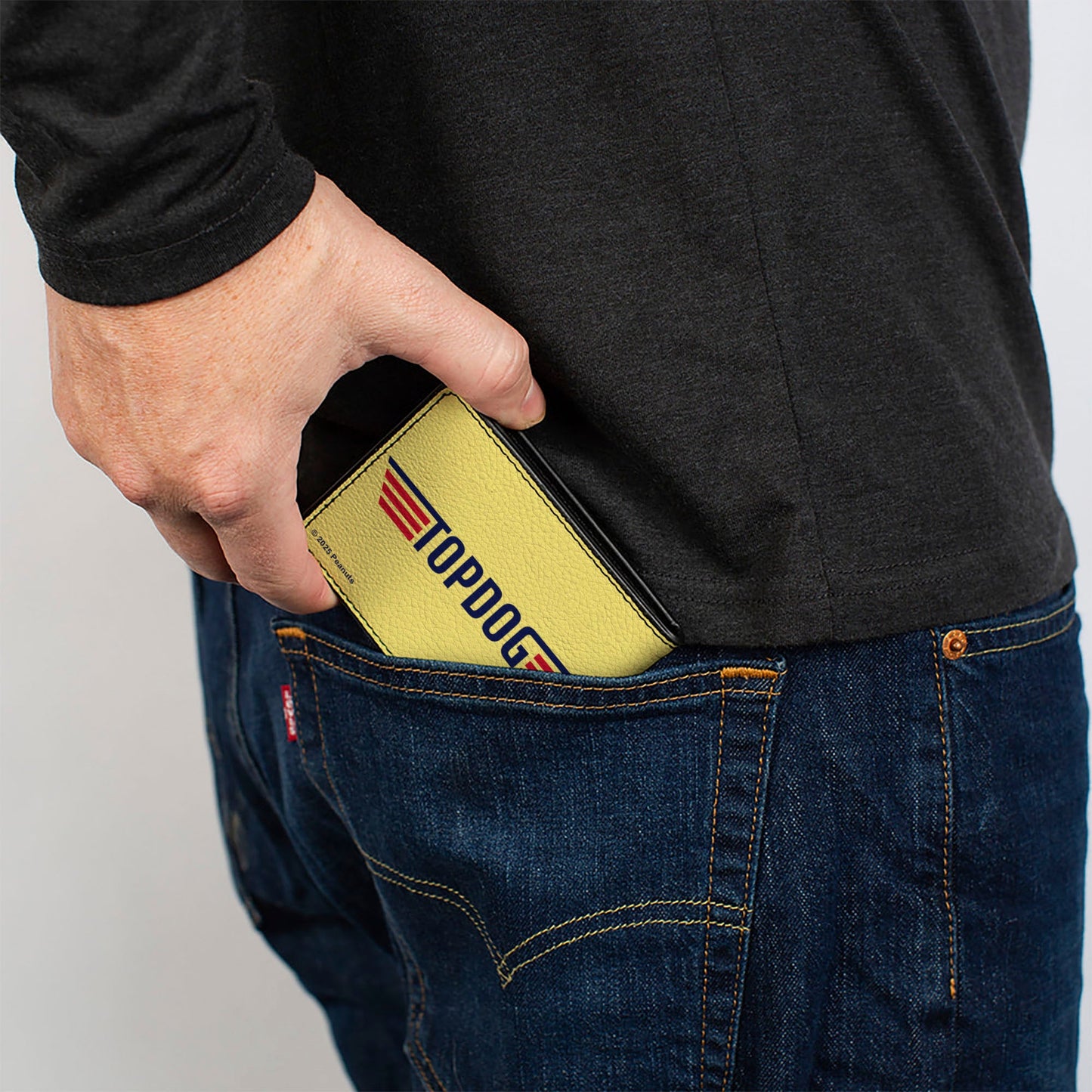 Peanuts Snoopy Flying Ace Bi-Fold Wallet - Yellow/Blue/Red