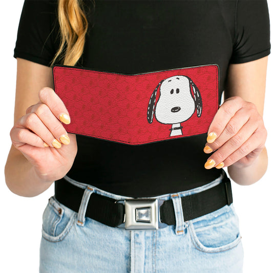 Snoopy Face Art Bi-Fold Wallet-5