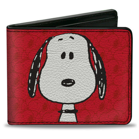 Snoopy Face Art Bi-Fold Wallet-0