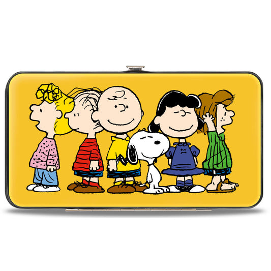 Peanuts Gang Golden Yellow Hinged Wallet-1
