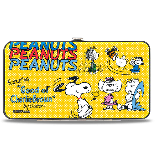 Hinged Wallet: Peanuts Gang Charlie Brown Poses-1