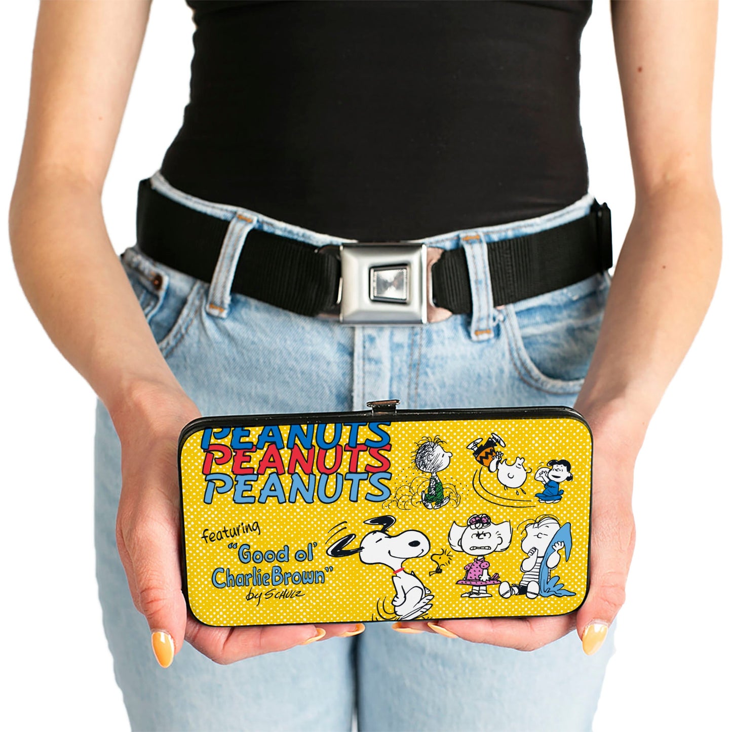 Hinged Wallet: Peanuts Gang Charlie Brown Poses