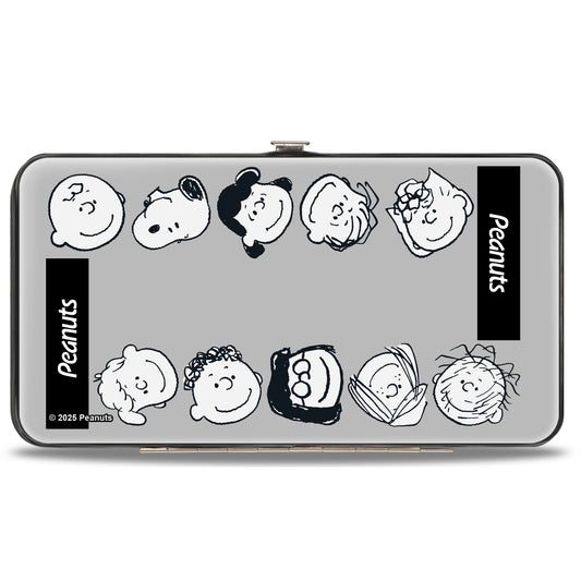 Peanuts Hinged Wallet Gang Ten Character Faces-1