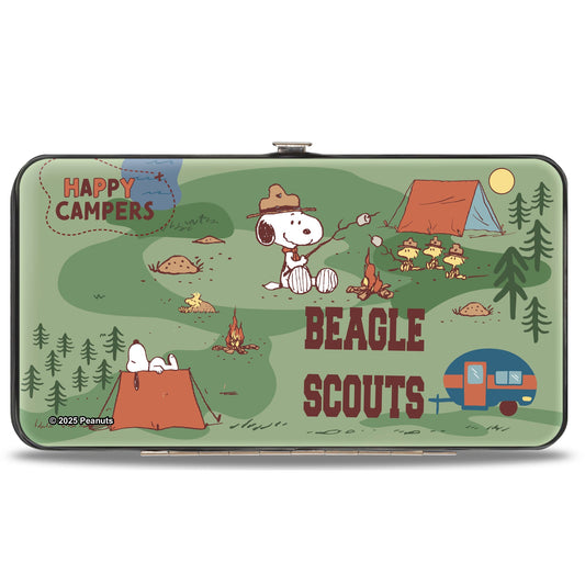 Hinged Wallet - Peanuts HAPPY CAMPER BEAGLE SCOUTS Scenes-1