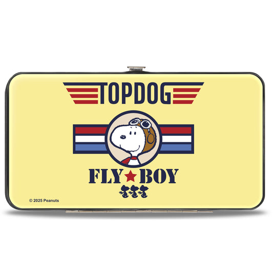 Peanuts Store Hinged Wallet: Snoopy Flying Ace Yellow/Blue/Red-1