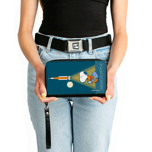 Zip Around Wallet: Snoopy Astronaut Blues-1