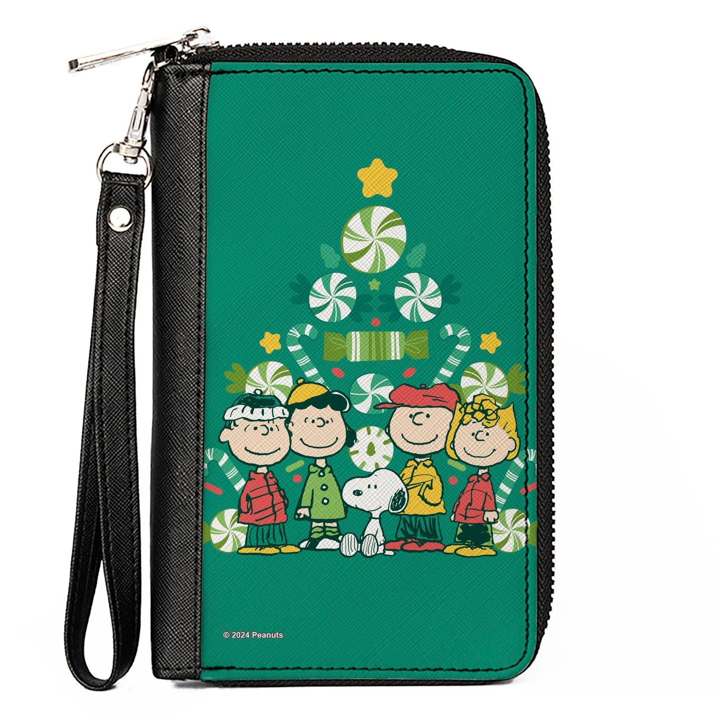 Peanuts Zip Wallet: Holiday Christmas Tree Group