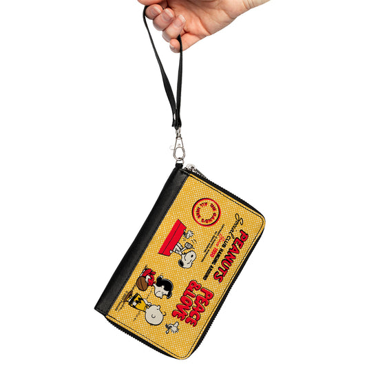 Zip Around Wallet: Peanuts Social Club Peace & Love-1