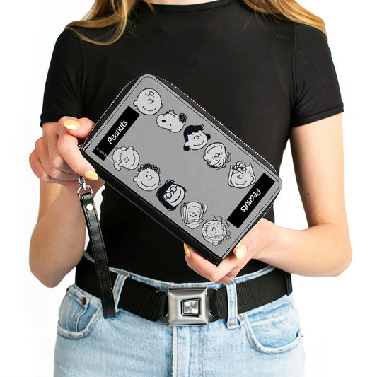 Peanuts Gang Zip Around Wallet - Character Faces-3