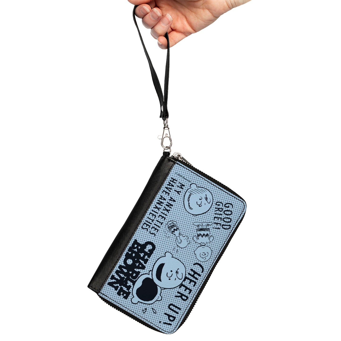 Charlie Brown Poses & Quotes Zip Around Wallet