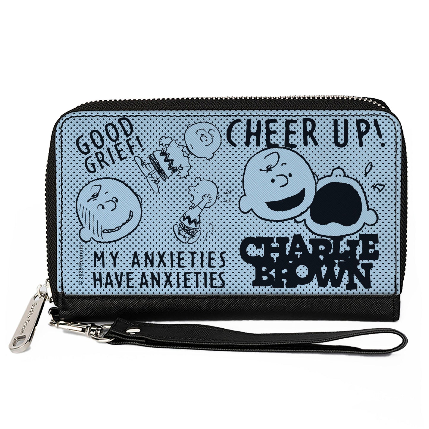 Charlie Brown Poses & Quotes Zip Around Wallet