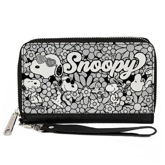 Snoopy Poses Wallet with Daisy Flowers from The Peanuts Store-0