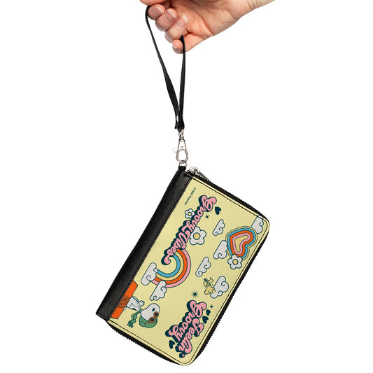 PU Zip Around Wallet with Peanuts Snoopy-1