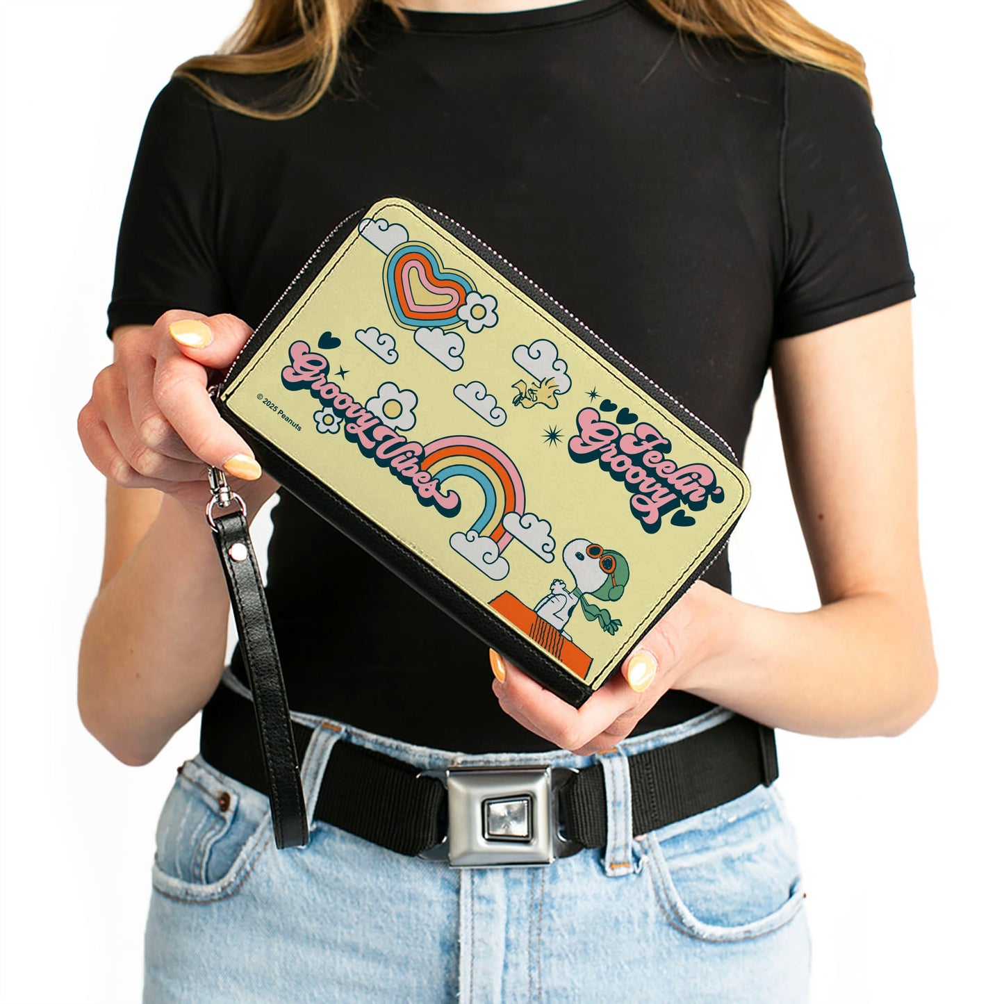 PU Zip Around Wallet with Peanuts Snoopy