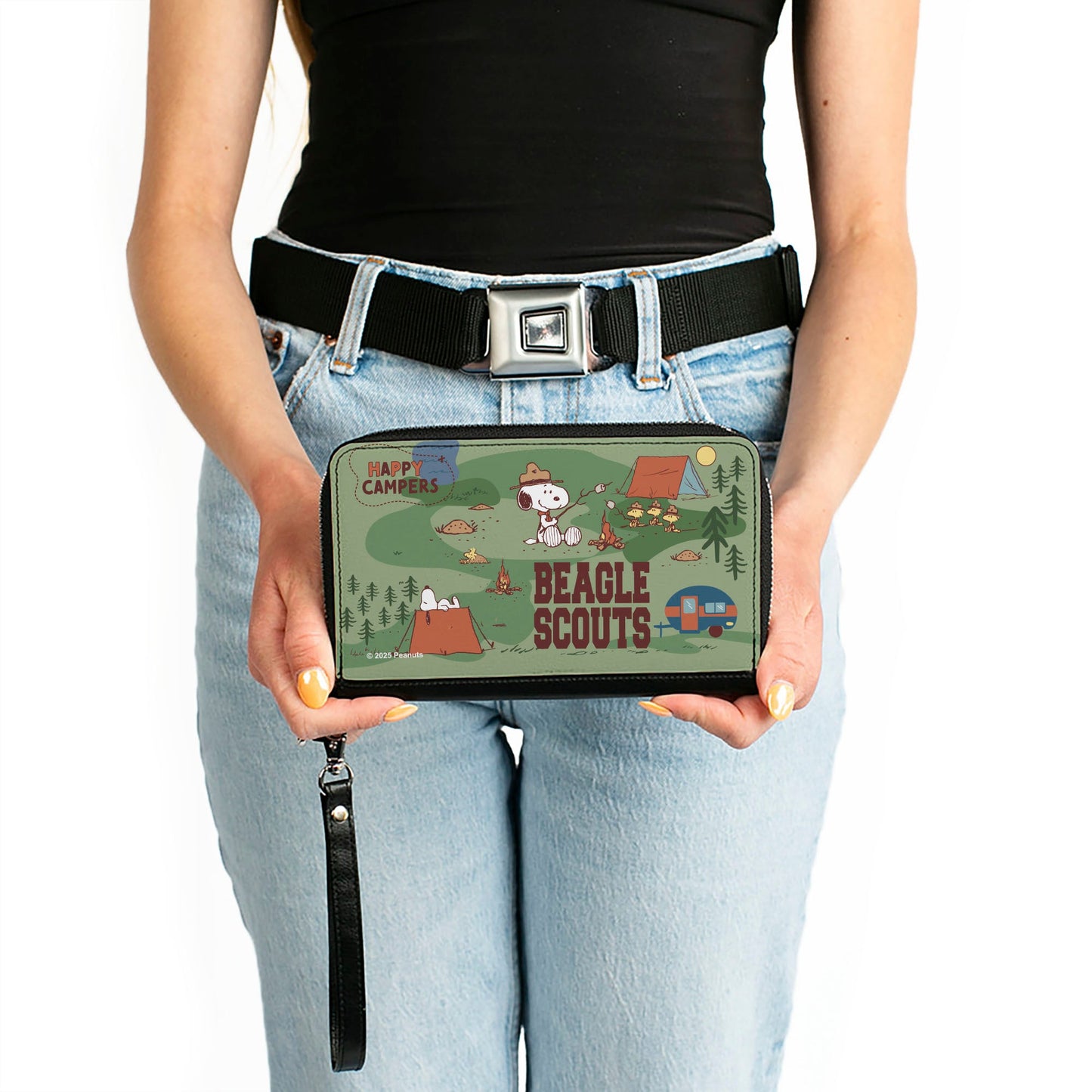 Peanuts Beagle Scouts Zip Around Wallet - Happy Camper Design