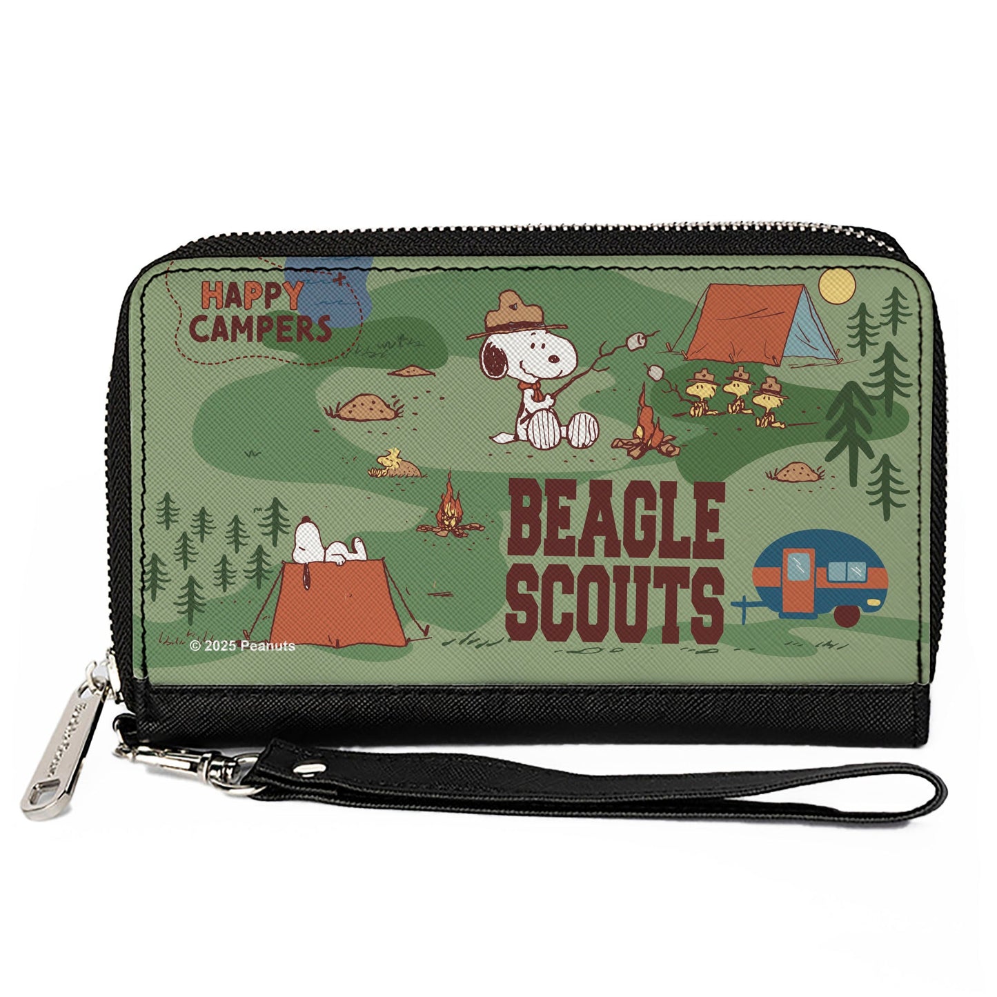 Peanuts Beagle Scouts Zip Around Wallet - Happy Camper Design