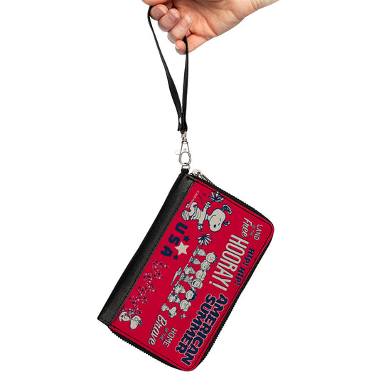 Peanuts Gang American Summer Zip Around Wallet-1