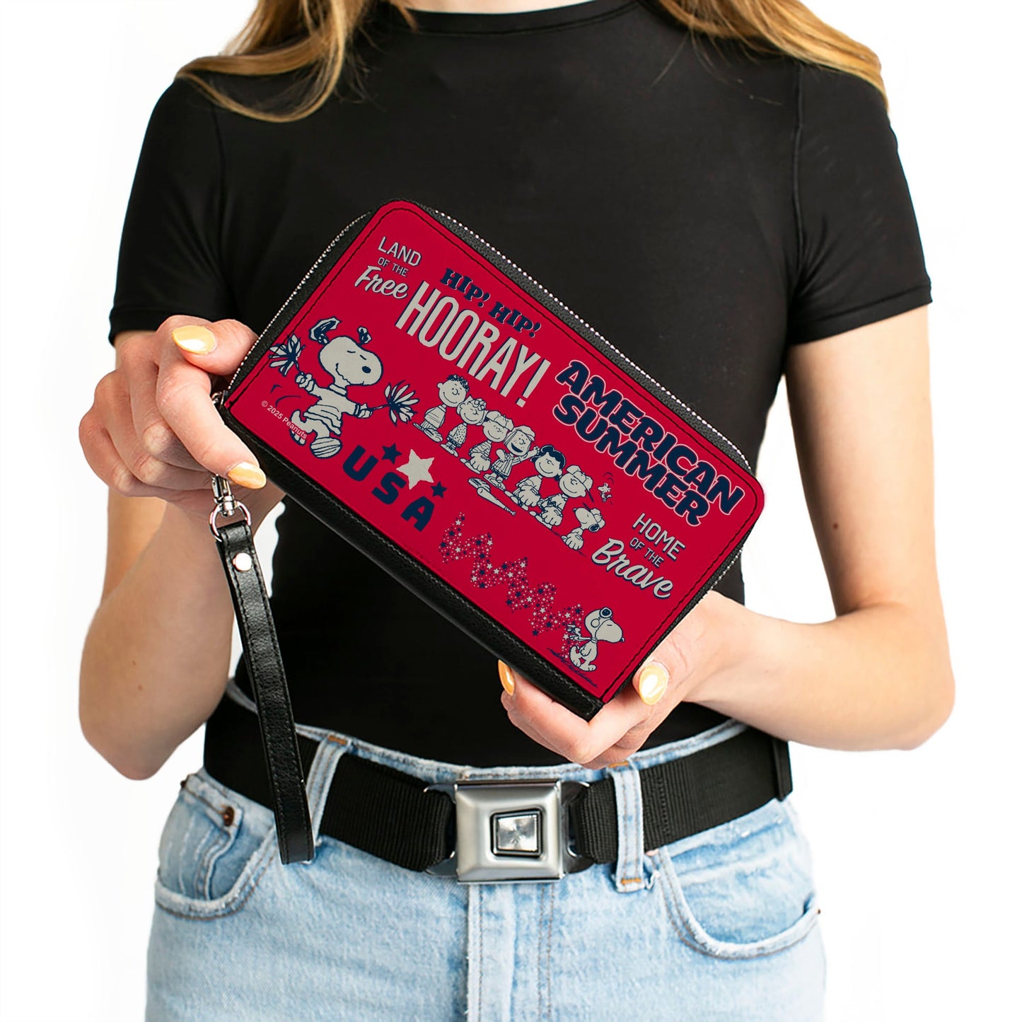 Peanuts Gang American Summer Zip Around Wallet