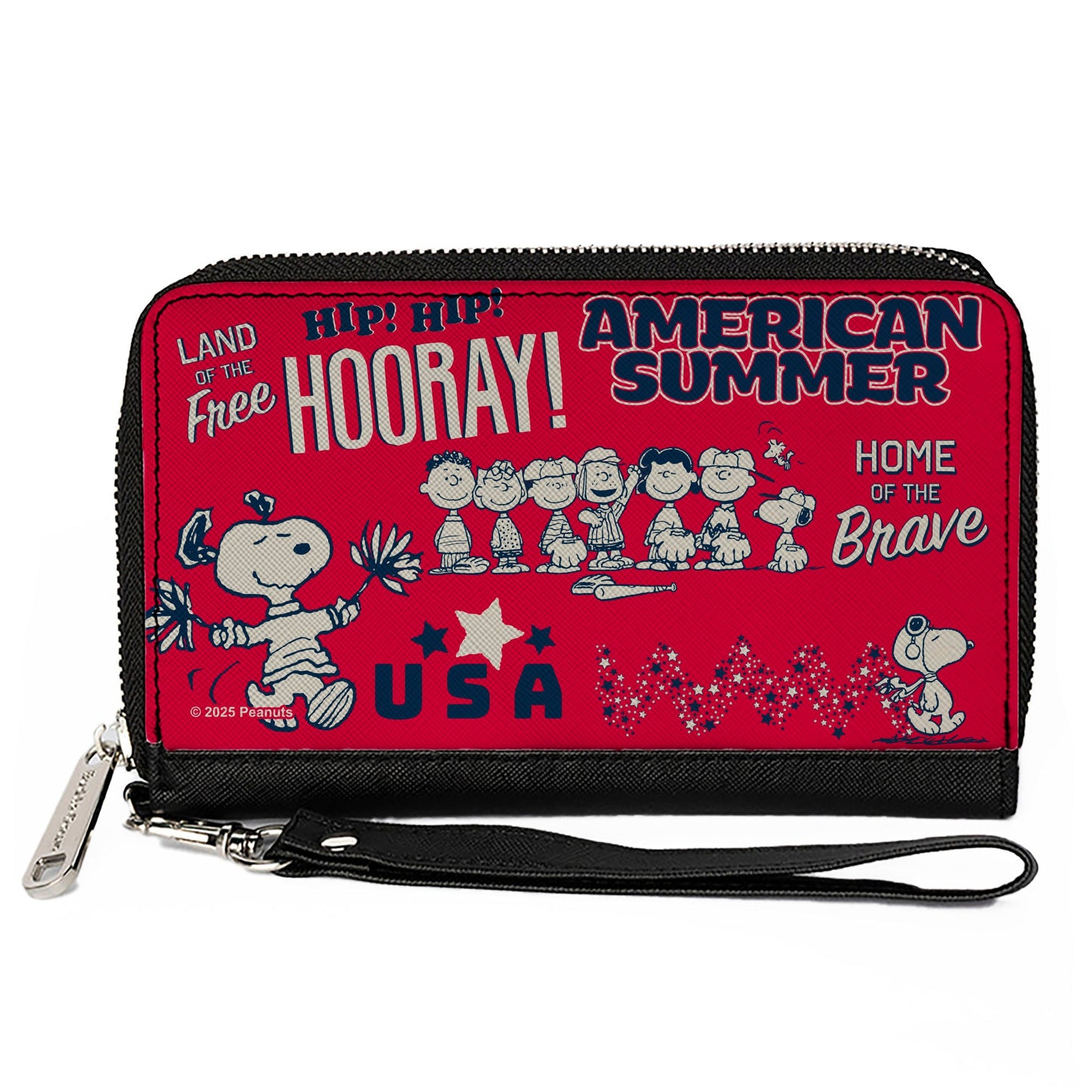 Peanuts Gang American Summer Zip Around Wallet