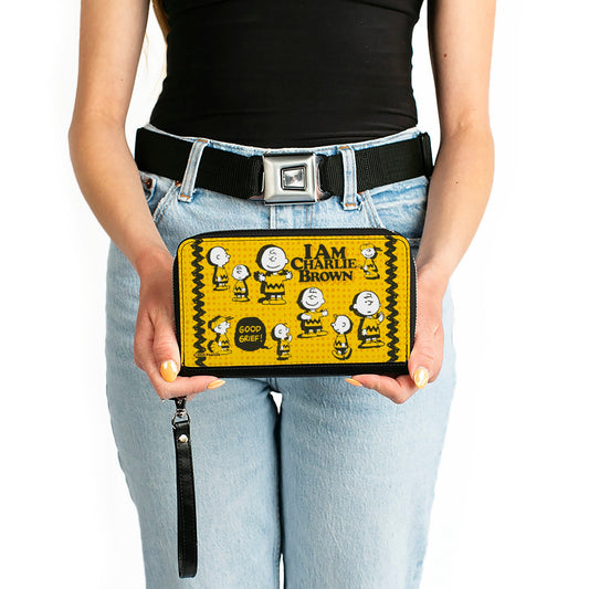 Peanuts I AM CHARLIE BROWN Zip Around Wallet-2