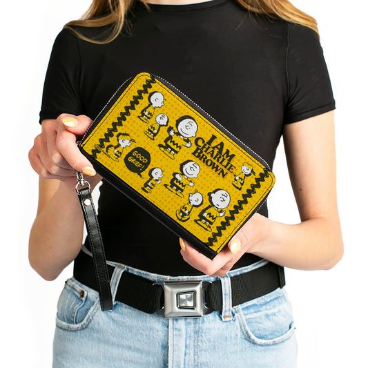 Peanuts I AM CHARLIE BROWN Zip Around Wallet-3