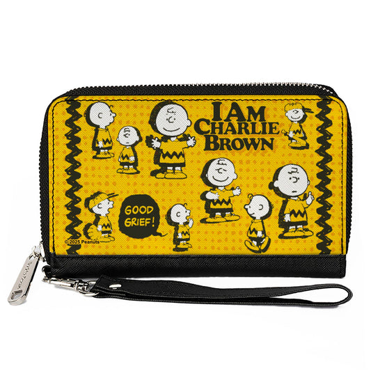 Peanuts I AM CHARLIE BROWN Zip Around Wallet-0