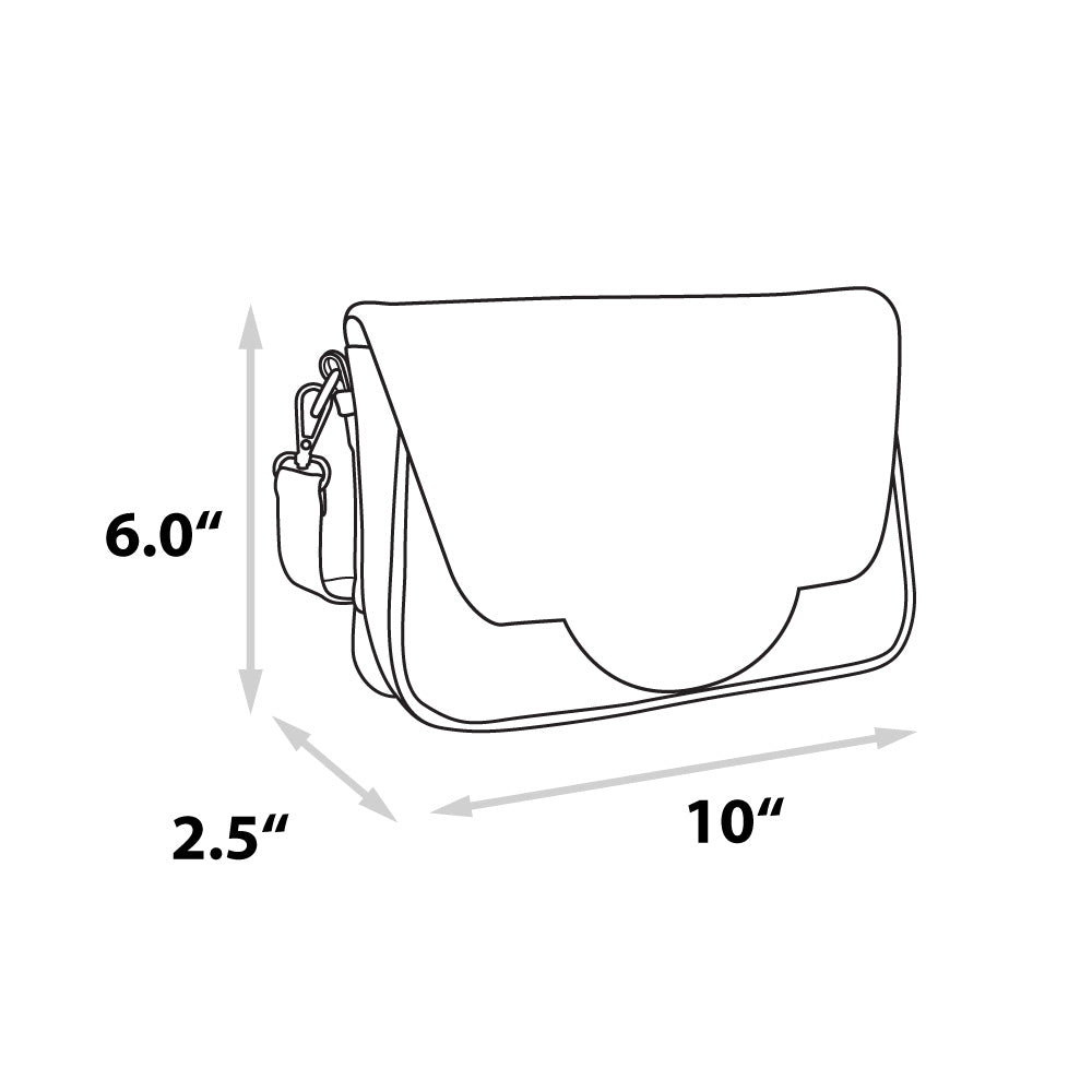 Peanuts Fold-Over Crossbody Bag, Snoopy & Woodstock Goodness and Grief